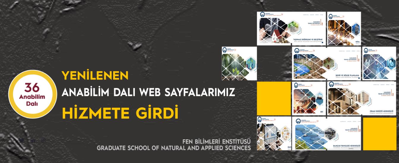 FBE Anabilim Dalı Web Sayfaları Yenilendi