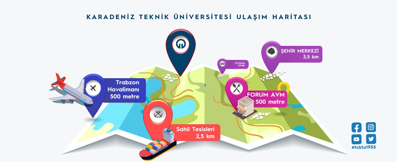 Üniversite ulaşım haritası